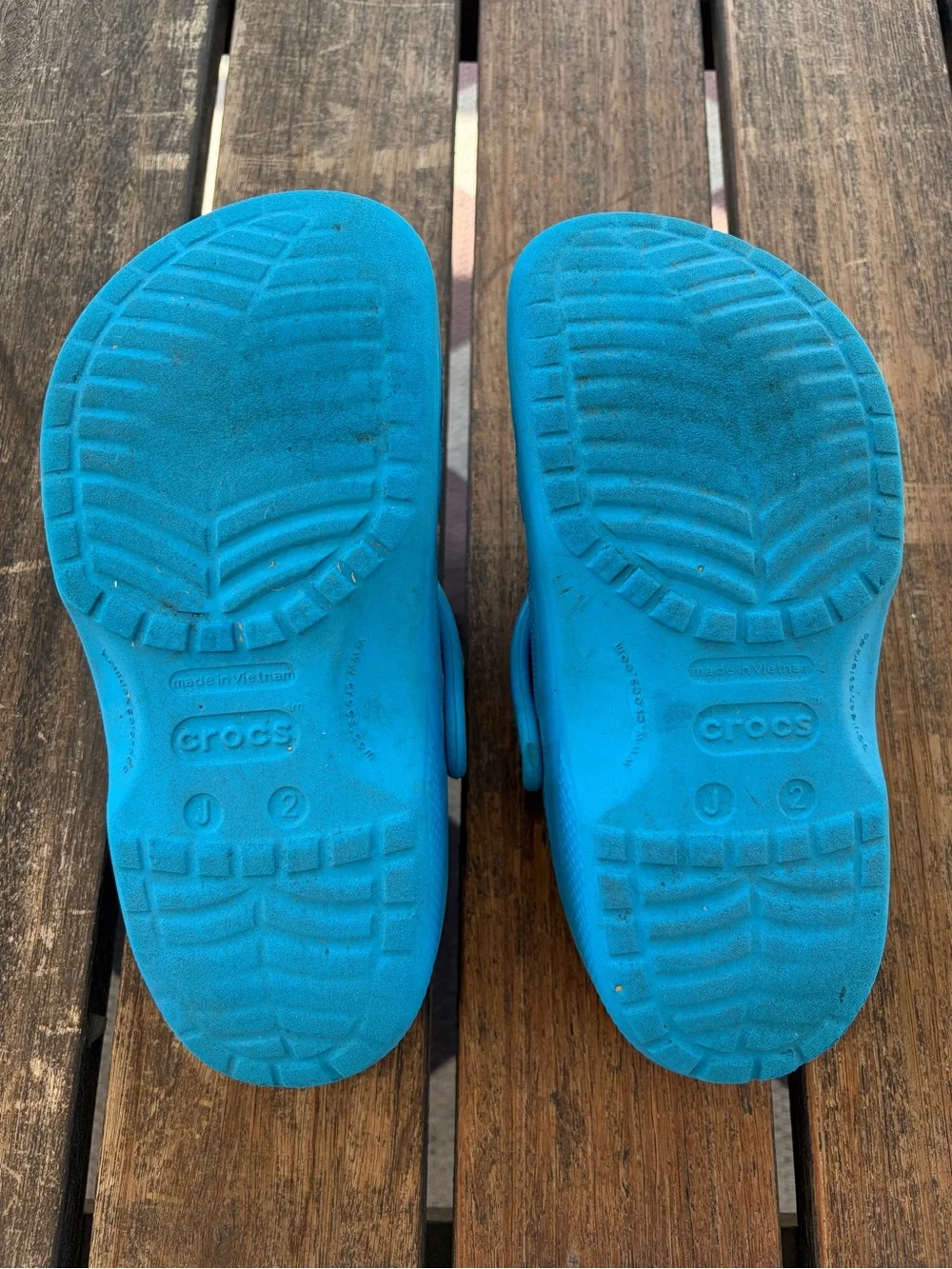 CROCS Kids Bright Blue Size J 2